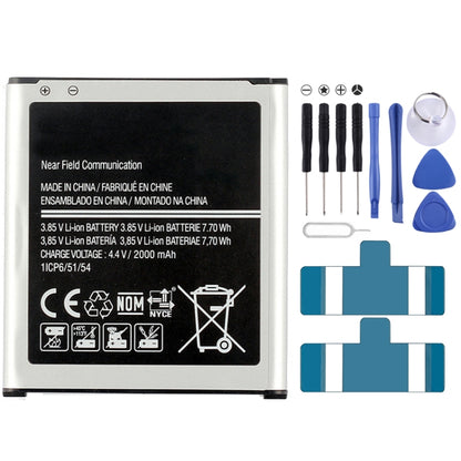 Batterie Li-ion rechargeable 2000 mAh pour Galaxy Core Prime / G360 / G3608 / G3609 / G3606 / J2 (2017)