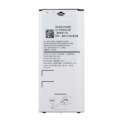 Batterie Li-ion rechargeable 2300mAh EB-BA310ABE pour Galaxy A3 (2016), A310F, A310F/DS, A310M, A310M/DS, A310Y