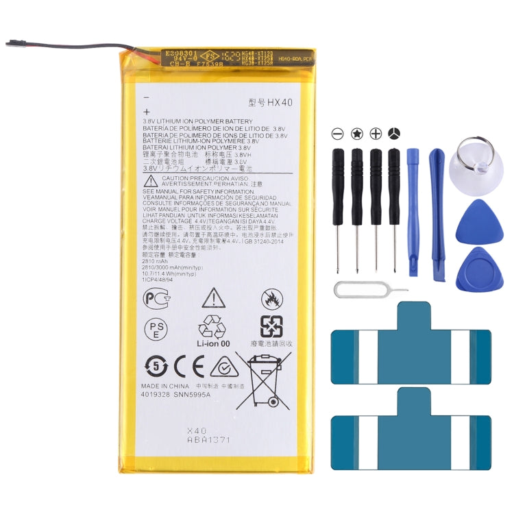 Pour Motorola Moto X4 XT1900-4/XT1900-5/XT1900-6/XT1900-7 3000mAh batterie Li-Ion de remplacement HX40