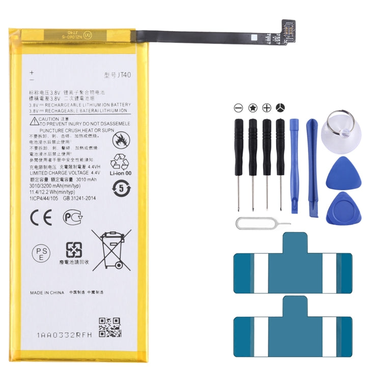 Pour Motorola Moto G6 Plus 3200mAh batterie Li-Ion de remplacement JT40
