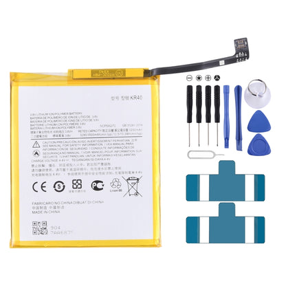 Pour Motorola One Vision XT1970-1 3500mAh batterie li-polymère de remplacement KR40
