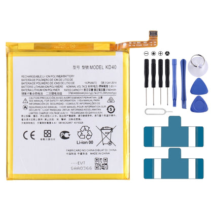 Pour Motorola Moto G8 Plus XT201/XT2019-2 4000mAh batterie li-polymère de remplacement KD40
