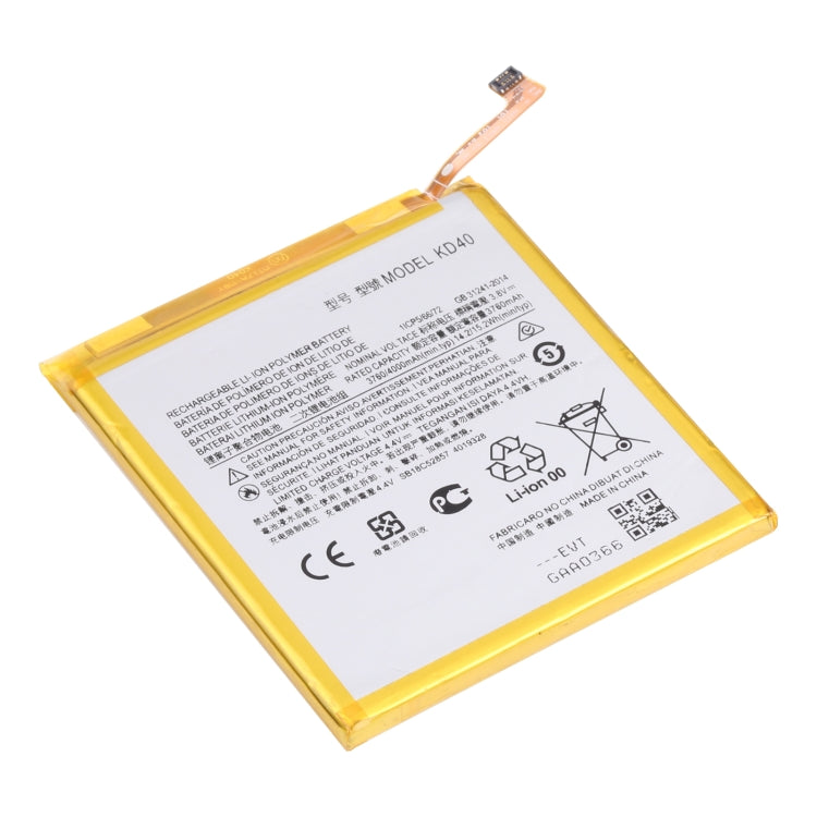 Pour Motorola Moto G8 Plus XT201/XT2019-2 4000mAh batterie li-polymère de remplacement KD40