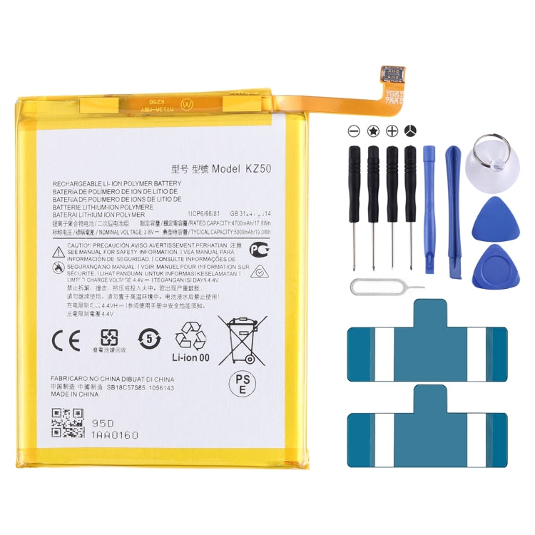 Batterie li-polymère de remplacement, 5000mAh, pour Motorola Moto G8 Power XT2041-1/XT2041-3, KZ50