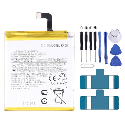 Pour Motorola One Zoom / One Pro 4000mAh batterie li-polymère de remplacement KP50