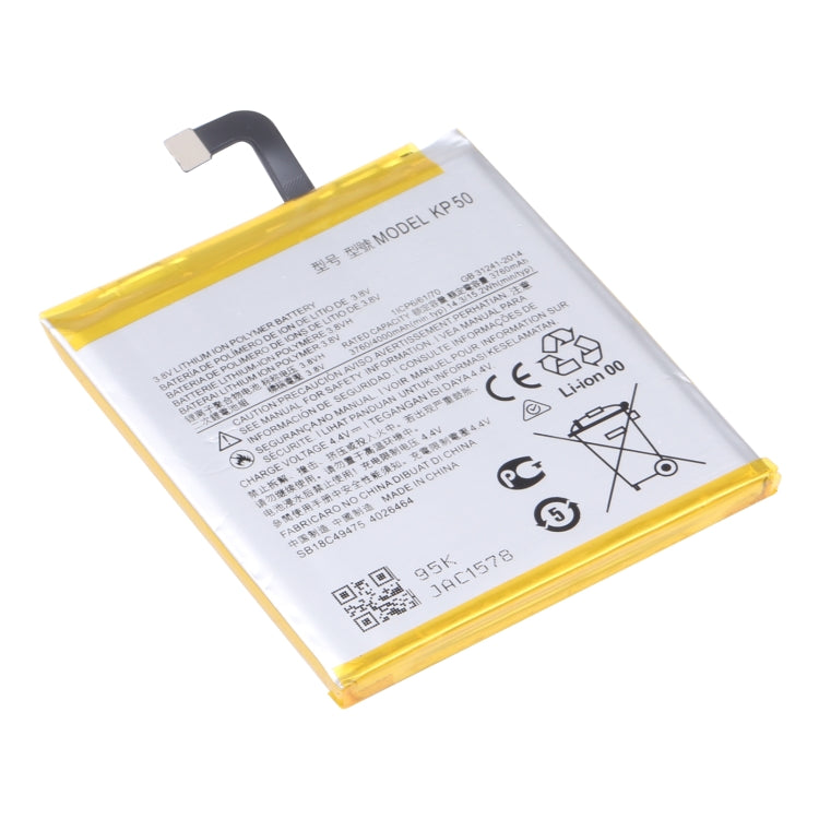 Pour Motorola One Zoom / One Pro 4000mAh batterie li-polymère de remplacement KP50