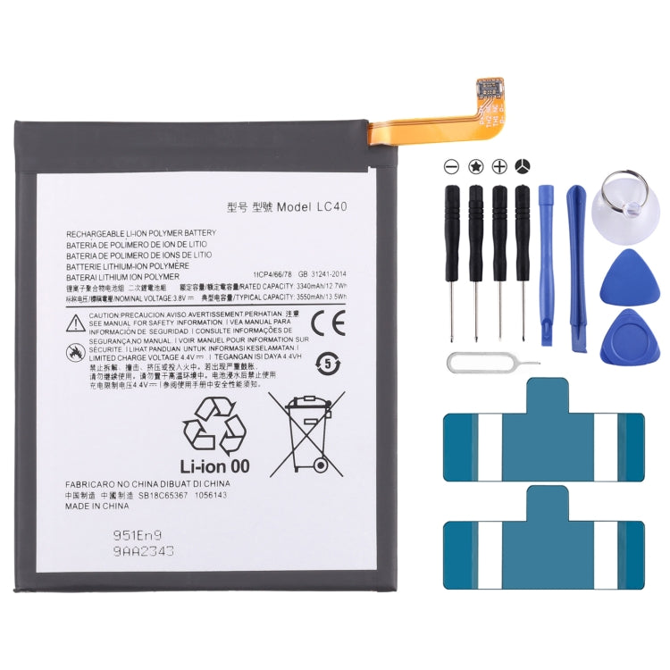 Pour Motorola Moto E (2020) Batterie Li-Polymère de remplacement 3500mAh LC40