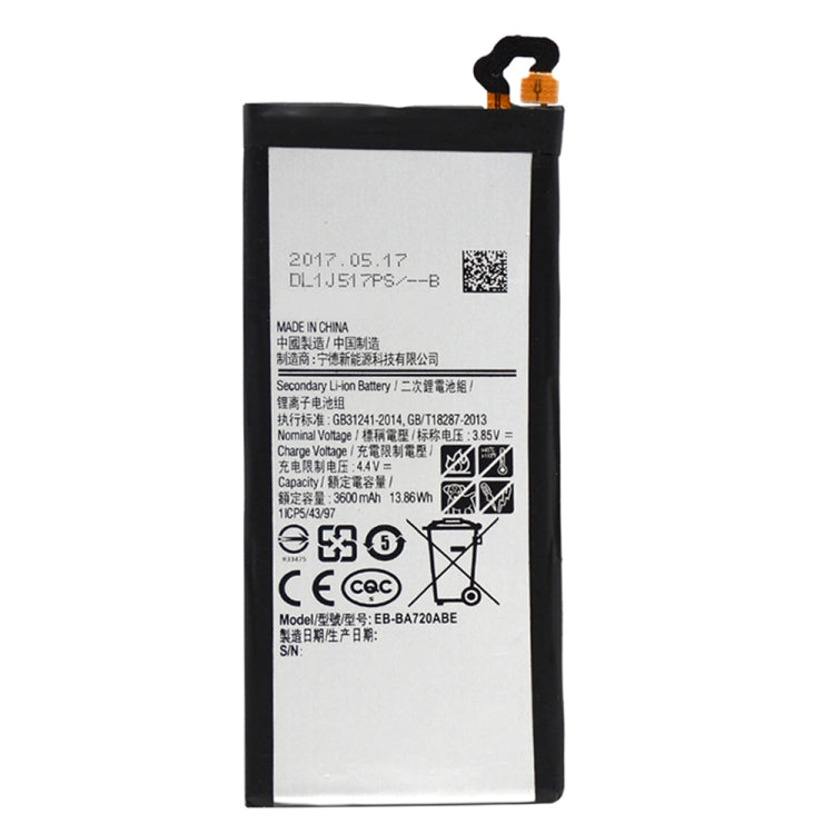 Batterie Li-Polymère 3600mAh EB-BA720ABE pour Samsung Galaxy A7 (2017) / A720A / A720F