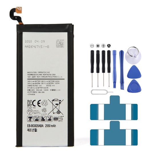 Batterie Li-Polymère 2550mAh pour Samsung Galaxy S6 / G9200 / G9208 / G9209 / G920F / G920I / G920 / G920A