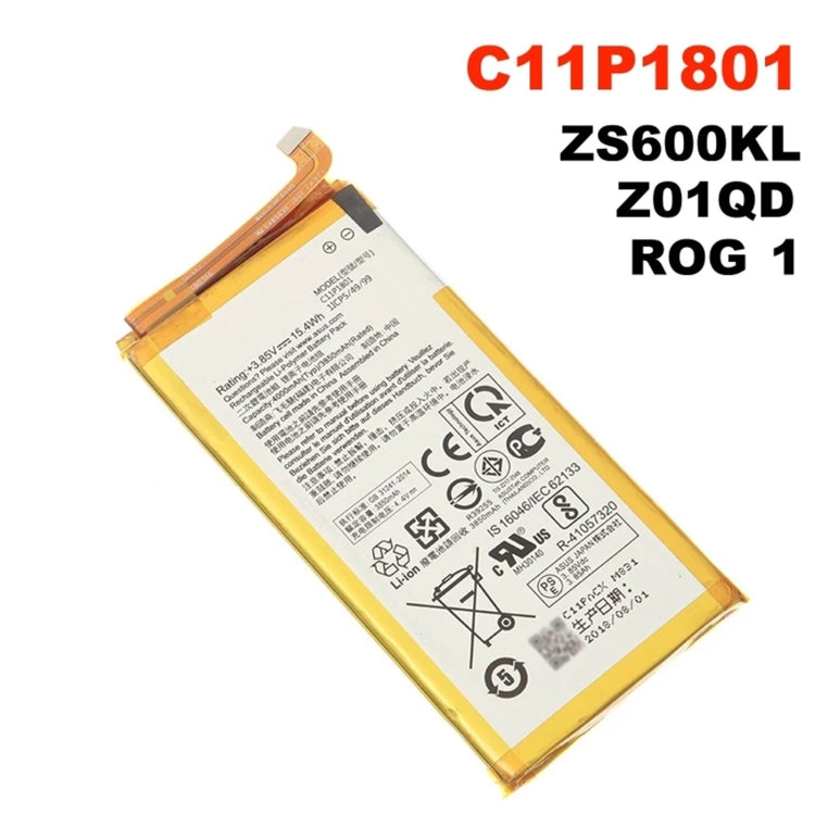 Batterie Li-ion 4000mAh C11P1801 pour téléphone ASUS ROG ZS600KL Z01QD