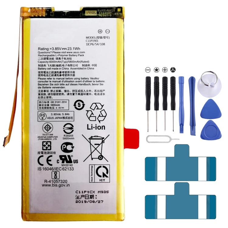 6000mAh C11P1901 pour batterie Li-ion ASUS ROG Phone II