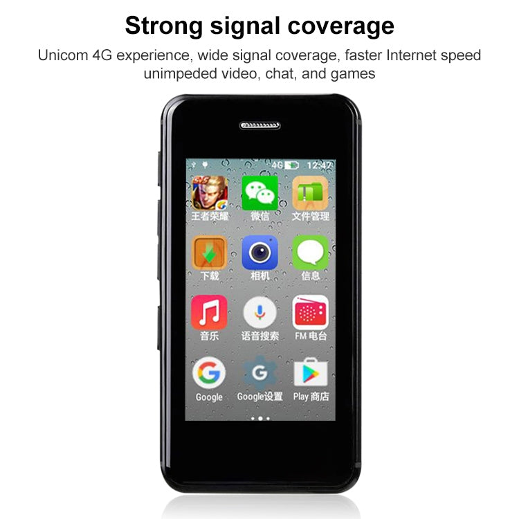 2,45 pouces, Android 5.1 MTK6580 Quad Core, prise en charge Bluetooth/WiFi, réseau : 3G, 1GB+8GB