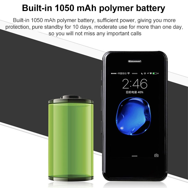 2,45 pouces, Android 5.1 MTK6580 Quad Core, prise en charge Bluetooth/WiFi, réseau : 3G, 1GB+8GB
