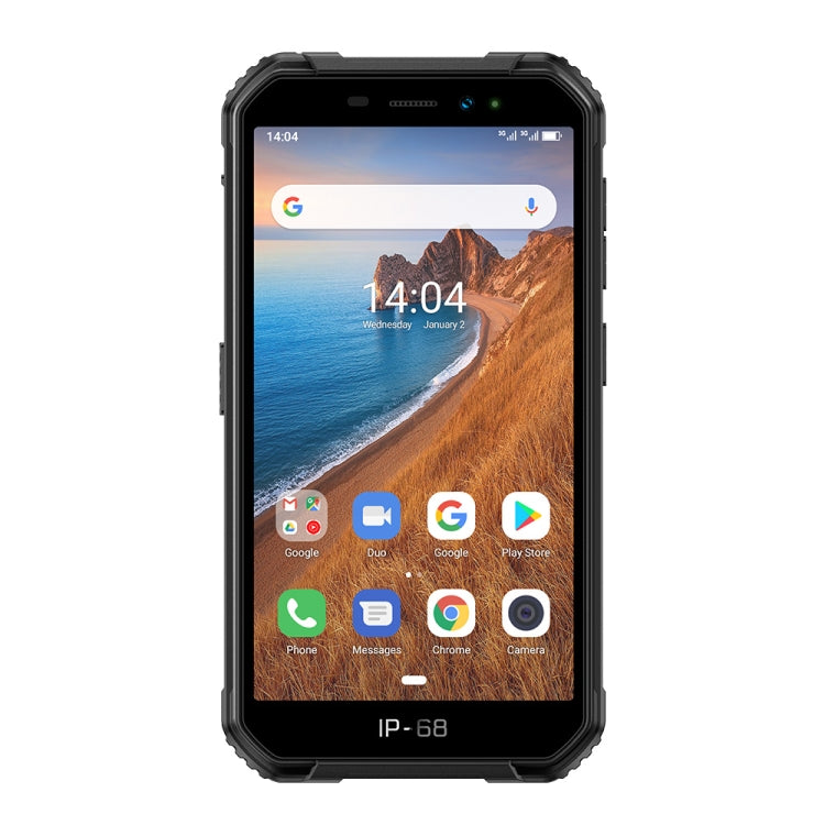 IP68/IP69K étanche à la poussière, aux chocs, identification faciale, batterie 4000 mAh, 5,0 pouces Android 9.0 MTK6580A/W Quad Core jusqu'à 1,3 GHz, réseau : 3G, Armor X6 2GB+16GB