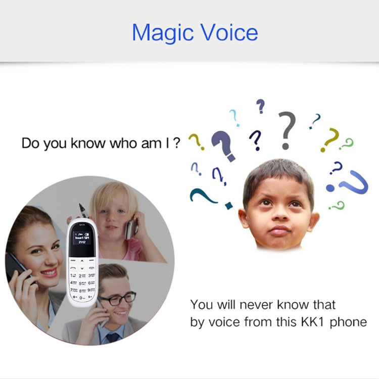 Casque mains libres Bluetooth Dialer, MTK6261DA, anti-perte, SIM unique, réseau : 2G