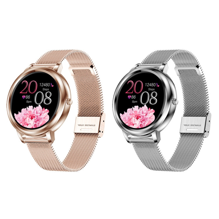 Montre intelligente étanche IP67 avec écran couleur IPS de 1,09 pouces, prise en charge de la surveillance du sommeil / surveillance de la fréquence cardiaque / surveillance de la pression artérielle / mode multisports, style: bracelet en acier        ...