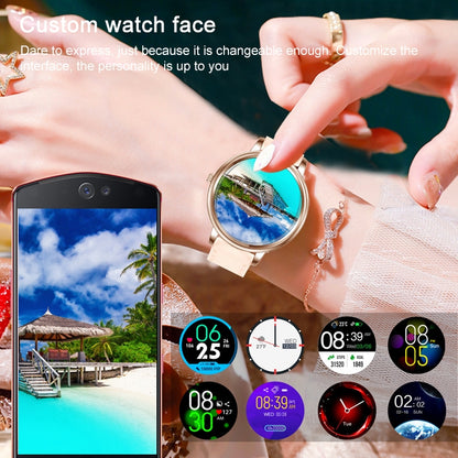 Montre intelligente étanche IP67 avec écran couleur IPS de 1,09 pouces, prise en charge de la surveillance du sommeil / surveillance de la fréquence cardiaque / surveillance de la pression artérielle / mode multisports, style: bracelet en acier        ...