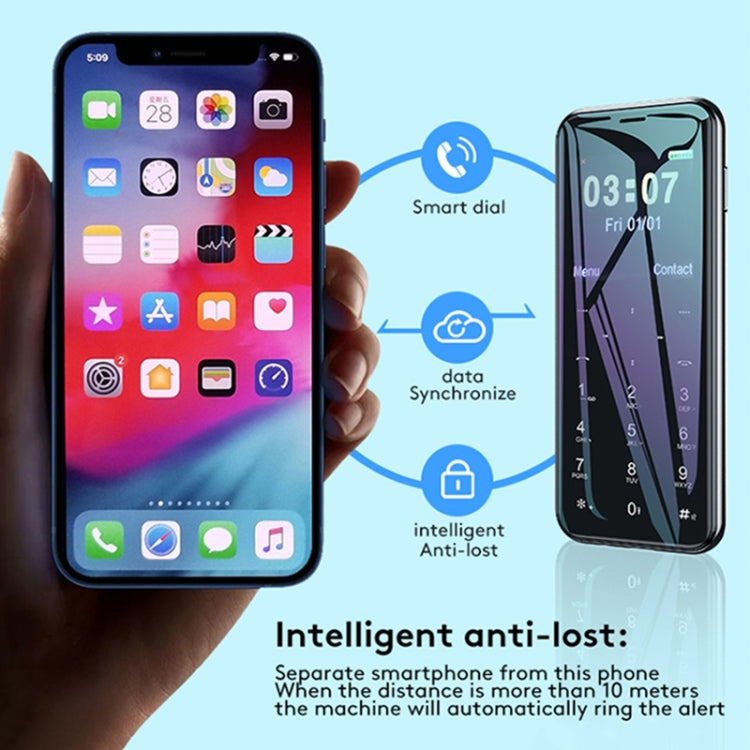 Batterie 1000 mAh, 1,44 pouces, MTK6261D, prise en charge Bluetooth, FM, Magic Sound, GSM, double SIM