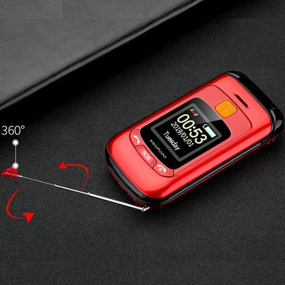 2,4 pouces, 32 Mo + 32 Mo, prise en charge FM, SOS, GSM, numéro de famille, grandes touches, double SIM, EU Plug