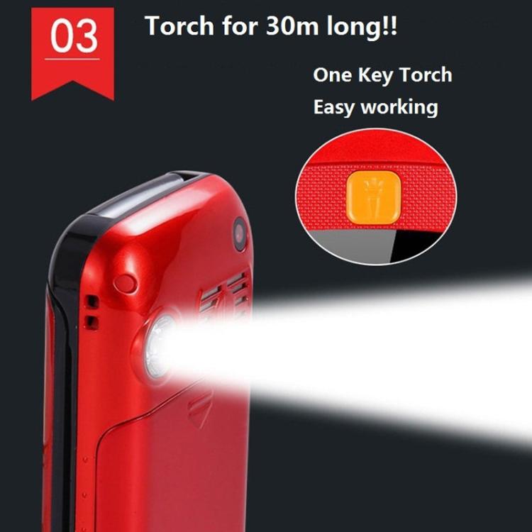 2,4 pouces, 32 Mo + 32 Mo, prise en charge FM, SOS, GSM, numéro de famille, grandes touches, double SIM, EU Plug