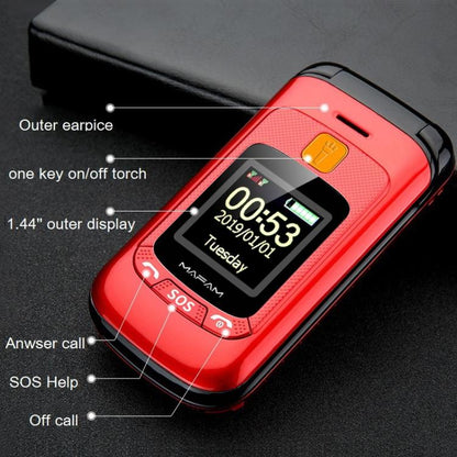 2,4 pouces, 32 Mo + 32 Mo, prise en charge FM, SOS, GSM, numéro de famille, grandes touches, double SIM, EU Plug