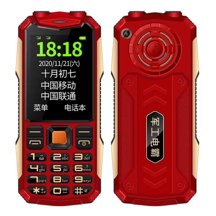 Étanche, antichoc, anti-poussière, batterie 4800 mAh, 2,4 pouces, 21 touches, Bluetooth, lampe de poche LED, FM, SOS, double SIM, réseau : 2G.