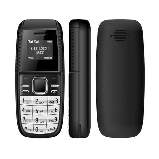 0,66 pouces, MT6261D, 21 touches, Bluetooth, musique MP3, double SIM, réseau : 2G