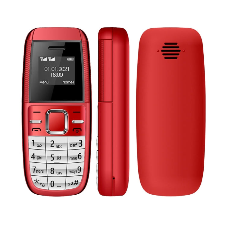 0,66 pouces, MT6261D, 21 touches, Bluetooth, musique MP3, double SIM, réseau : 2G