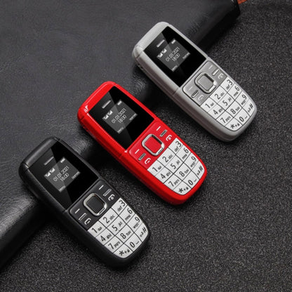 0,66 pouces, MT6261D, 21 touches, Bluetooth, musique MP3, double SIM, réseau : 2G