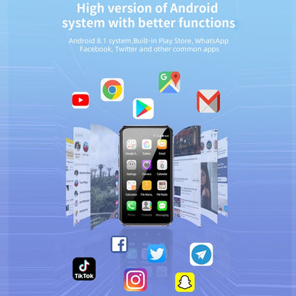 3,0 pouces Android 8.1 MTK6580 Quad Core 1,3 GHz, réseau : 3G, double SIM, version mondiale avec Google Play