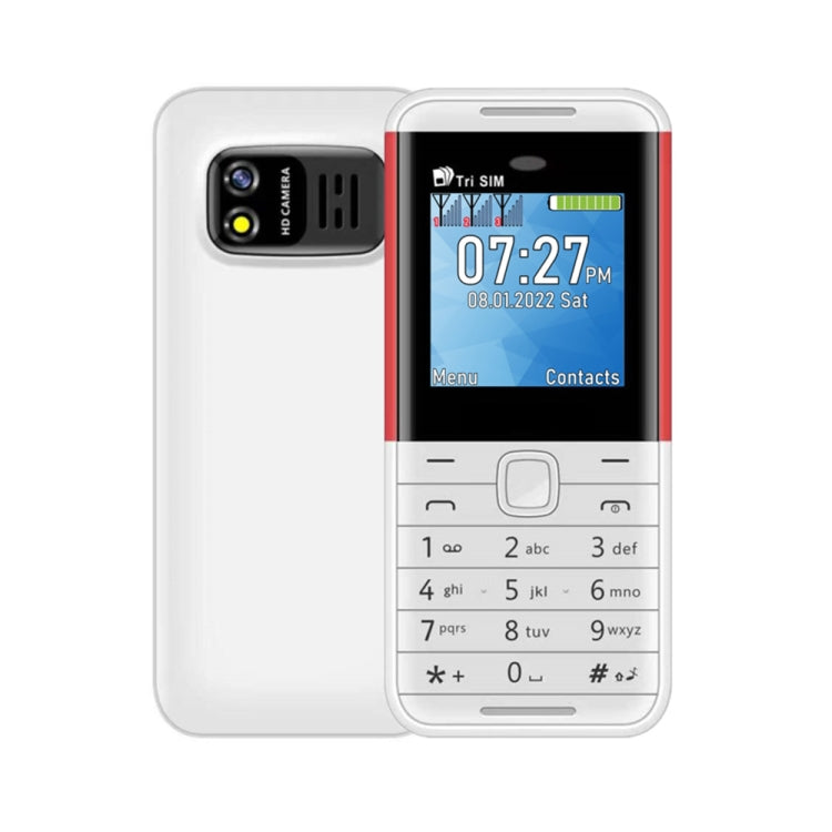 1,33 pouces, MTK6261D, 21 touches, prise en charge Bluetooth, FM, Magic Sound, enregistrement automatique des appels, GSM, Triple SIM, English Key