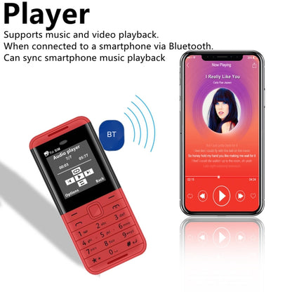 1,33 pouces, MTK6261D, 21 touches, prise en charge Bluetooth, FM, Magic Sound, enregistrement automatique des appels, GSM, Triple SIM, English Key