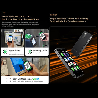 Reconnaissance faciale, 3,0 pouces Android 10.0 MTK6750 Octa Core, Bluetooth, WiFi, FM, OTG, Réseau : 4G, Double SIM, Prise en charge de Google Play, 2GB+16GB