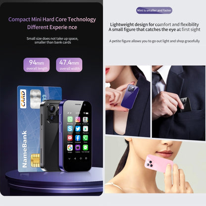 Reconnaissance faciale, 3,0 pouces Android 9.0 MTK6739CW Quad Core jusqu'à 1,28 GHz, OTG, Réseau : 4G, Double SIM, Prise en charge de Google Play, 3GB+64GB