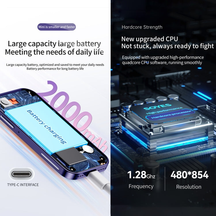 Reconnaissance faciale, 3,0 pouces Android 9.0 MTK6739CW Quad Core jusqu'à 1,28 GHz, OTG, Réseau : 4G, Double SIM, Prise en charge de Google Play, 3GB+64GB