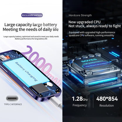 Reconnaissance faciale, 3,0 pouces Android 9.0 MTK6739CW Quad Core jusqu'à 1,28 GHz, OTG, Réseau : 4G, Double SIM, Prise en charge de Google Play, 3GB+64GB