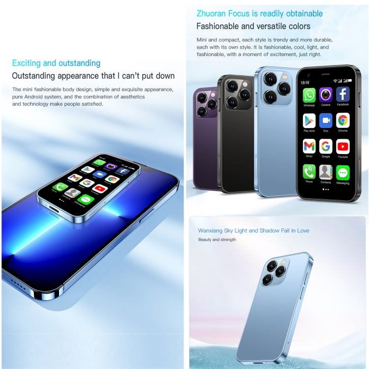 3,0 pouces Android 8.1 MTK6580 Quad Core jusqu'à 1,3 GHz, Bluetooth, WiFi, GPS, Réseau : 3G, Double SIM, SOYES XS15