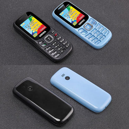 Téléphone à clavier pour personnes âgées UNIWA E1803, 1,77 pouces SC6531E, lampe de poche LED, 21 touches, réseau : 2G, prise UE