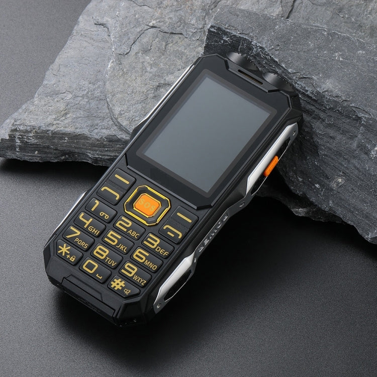 Téléphone pour personnes âgées Q8-1 triple preuve, batterie 16800 mAh, 2,4 pouces, 21 touches, Bluetooth, lampe de poche LED, FM, SOS, double SIM, réseau : 4G, Q8-1 4G