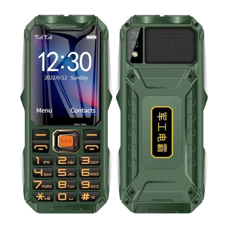 Téléphone pour personnes âgées Q8-1 triple preuve, batterie 16800 mAh, 2,4 pouces, 21 touches, Bluetooth, lampe de poche LED, FM, SOS, double SIM, réseau : 4G, Q8-1 4G