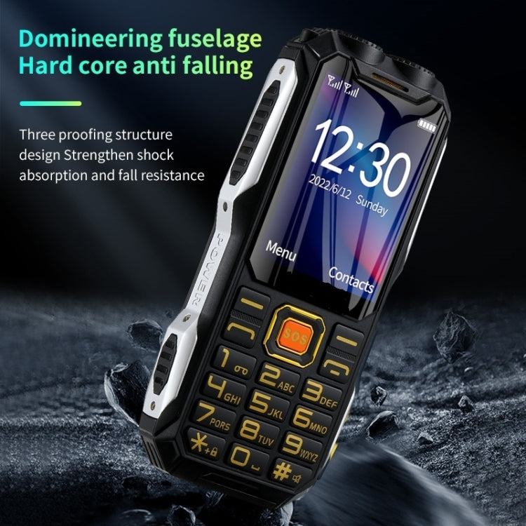 Téléphone pour personnes âgées Q8-1 triple preuve, batterie 16800 mAh, 2,4 pouces, 21 touches, Bluetooth, lampe de poche LED, FM, SOS, double SIM, réseau : 4G, Q8-1 4G