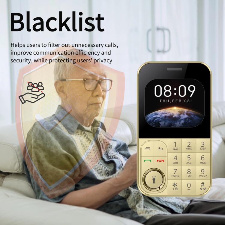 Téléphone portable V9 Card, 2,01 pouces, MTK6261D, prise en charge Bluetooth, FM, torche, GSM, double SIM