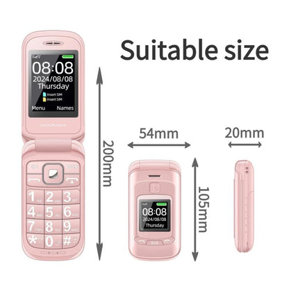 Téléphone à clapet Mafam F899, 2,4 pouces, 32 Mo + 32 Mo, radio FM, SOS, GSM, numéro de famille, grandes touches, double SIM, prise britannique, UK Plug