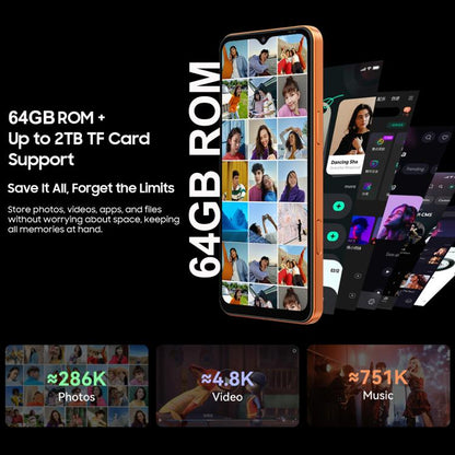 Blackview WAVE 7C, 4 Go + 64 Go, écran 6,56 pouces, Android 16, processeur quadricœur Unisoc UMS312 Tiger T310, réseau : 4G, OTG, 4GB+64GB
