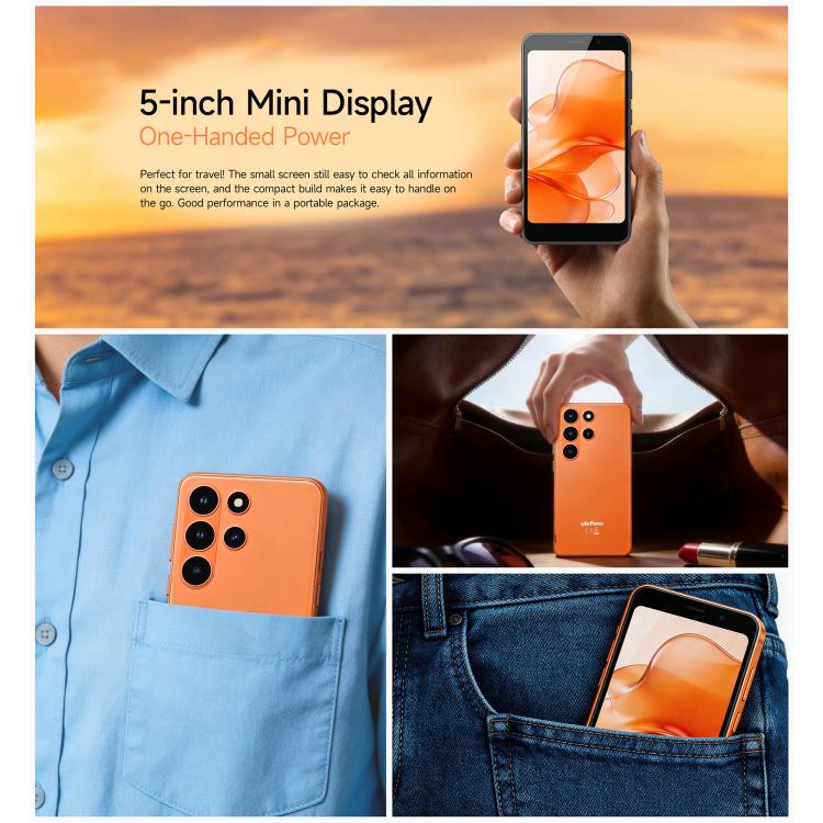 Ulefone Note 22, 3 Go + 32 Go, écran 5 pouces, Android 16 Go, processeur octocœur Unisoc T7100, réseau : 4G, OTG, Note 22