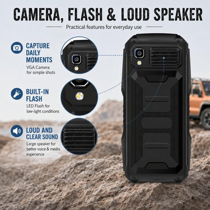 Téléphone à touches Q7 3G, batterie 3600 mAh, écran 2,4 pouces, SOS, 21 touches, double SIM, réseau 3G, compatible WhatsApp et Facebook