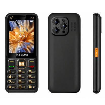 Téléphone à touches Q5 3G, batterie 3600 mAh, écran 2,4 pouces, SOS, 21 touches, double SIM, réseau 3G, compatible WhatsApp et Facebook