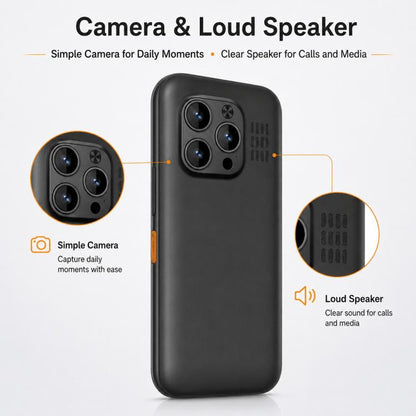 Téléphone à touches Q5 3G, batterie 3600 mAh, écran 2,4 pouces, SOS, 21 touches, double SIM, réseau 3G, compatible WhatsApp et Facebook