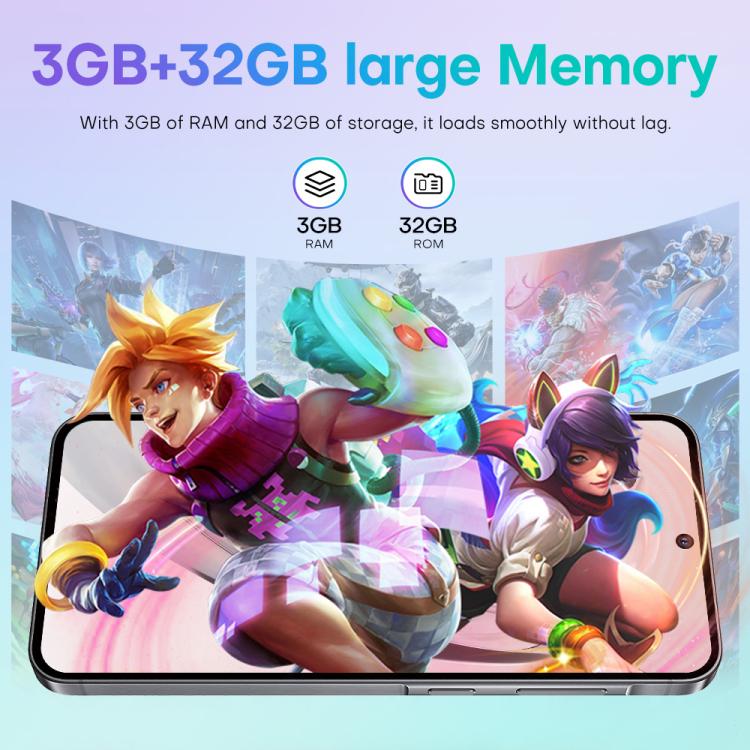 A56 / F56, 3 Go + 32 Go, écran 6,75 pouces, Android 8.1, processeur octocœur MTK6753, réseau 4G, double SIM, prise américaine, US Plug
