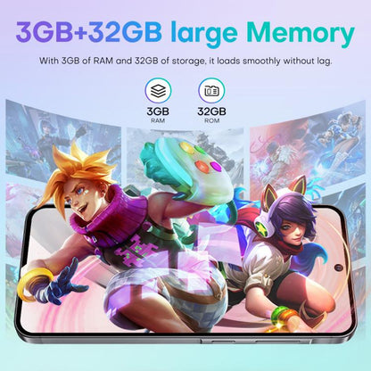 A56 / F56, 3 Go + 32 Go, écran 6,75 pouces, Android 8.1, processeur octocœur MTK6753, réseau 4G, double SIM, prise américaine, US Plug